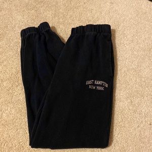 Brandy Melville Navy/black sweat pants. womens One size